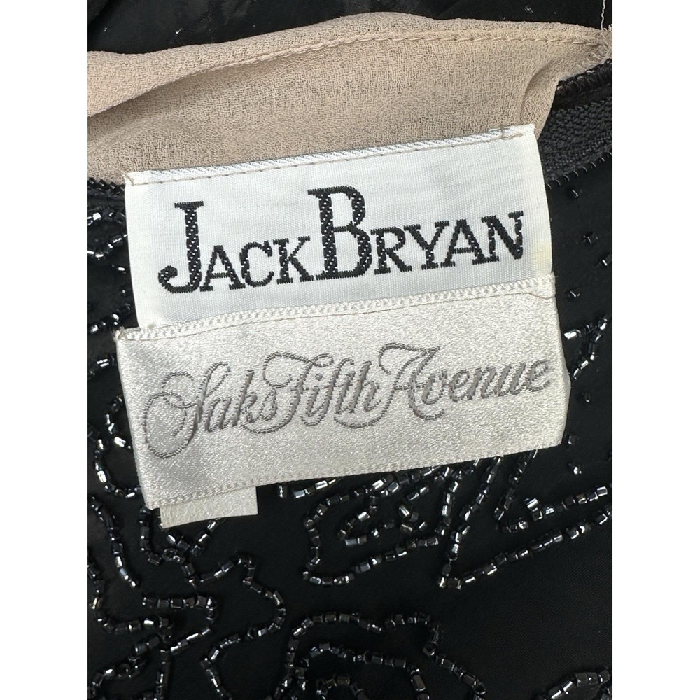 Vintage 1960s Jack Bryan Saks Fifth Ave Sparkle Embroidered Maxi Dress | Sz: 12 - Picture 12 of 13